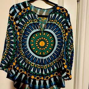 Tory Burch blouse/tunic.  Size 12. 100% Silk.